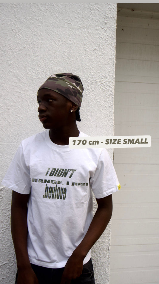 white camo tee (PRE-MADE)