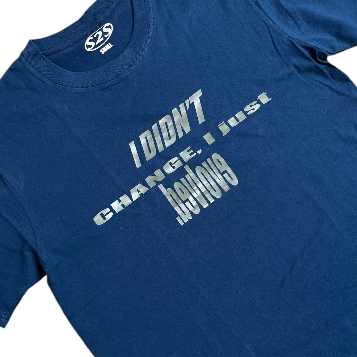 navy blue camo tee (PRE-MADE)