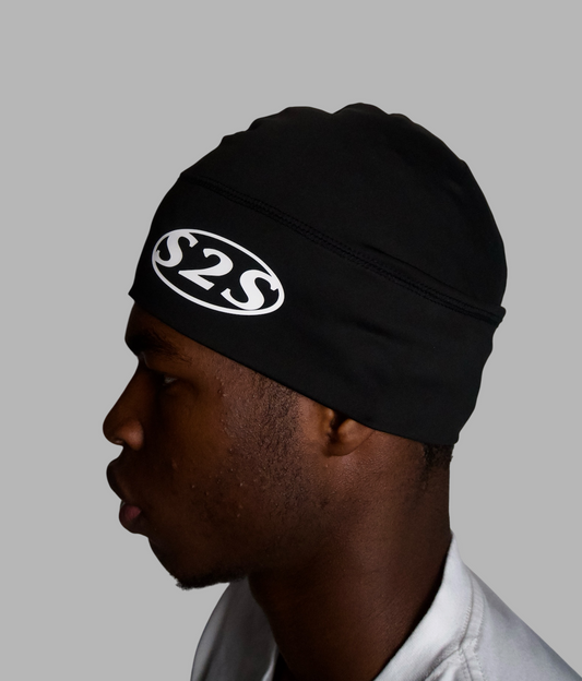 BLACK SKULL CAP
