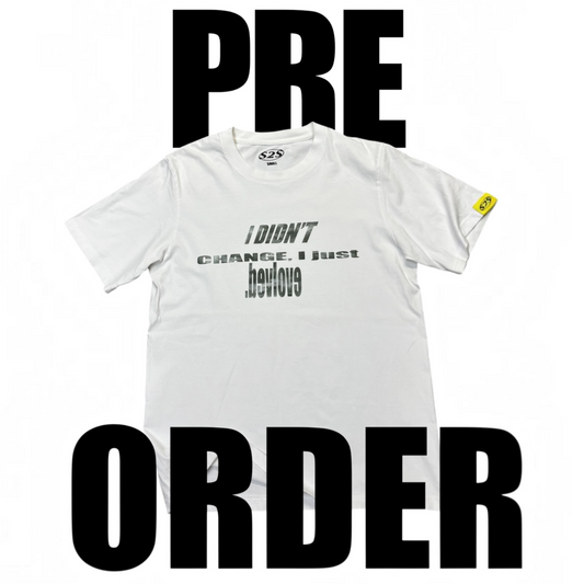 white camo tee (PRE - ORDER 