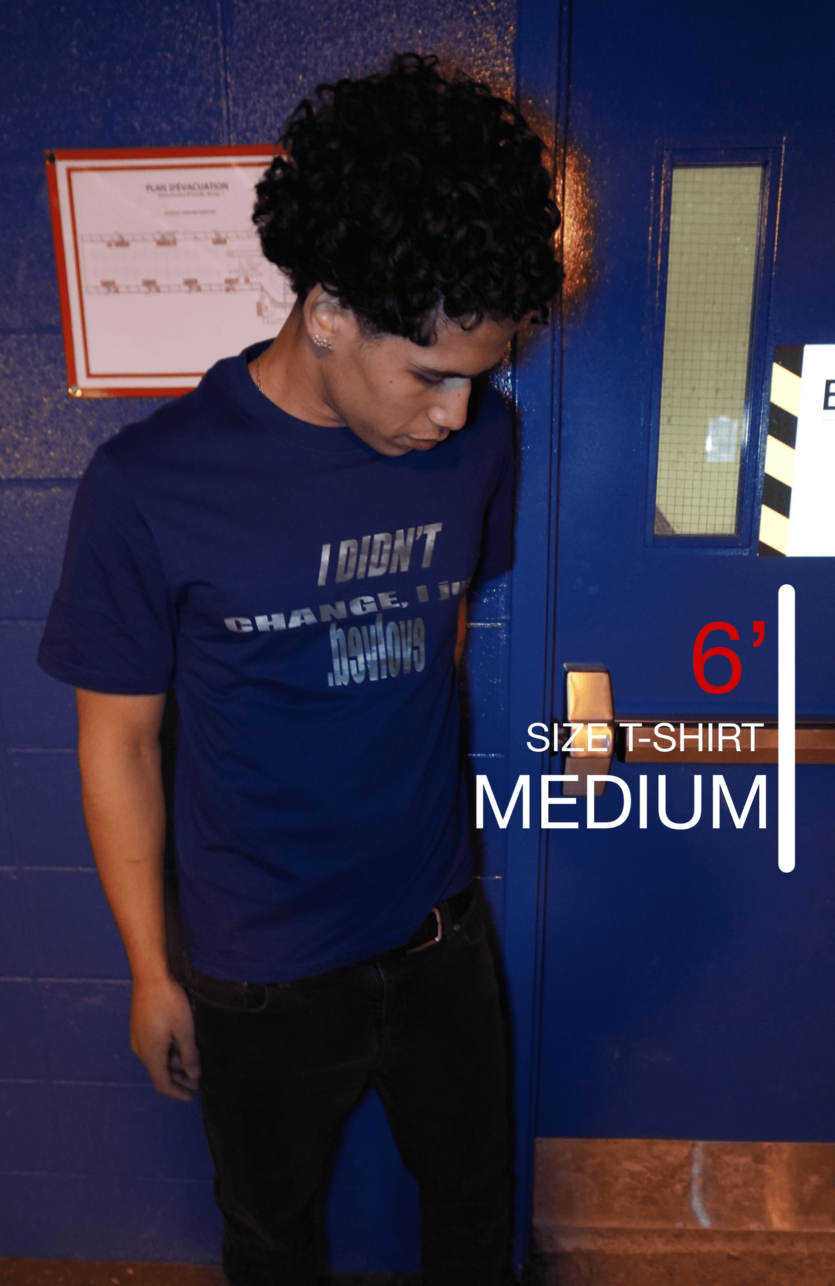 navy blue camo tee (PRE-ORDER)